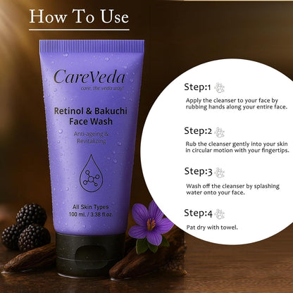 Retinol & Bakuchi Face Wash 100 ml